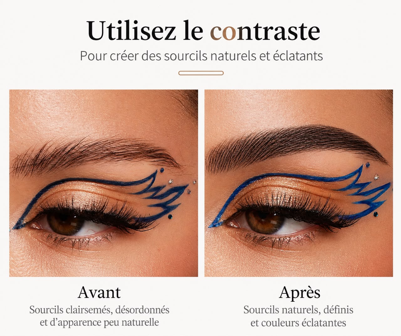 Stylo à Sourcils Effet Microblading 3D à 4 Pointes
