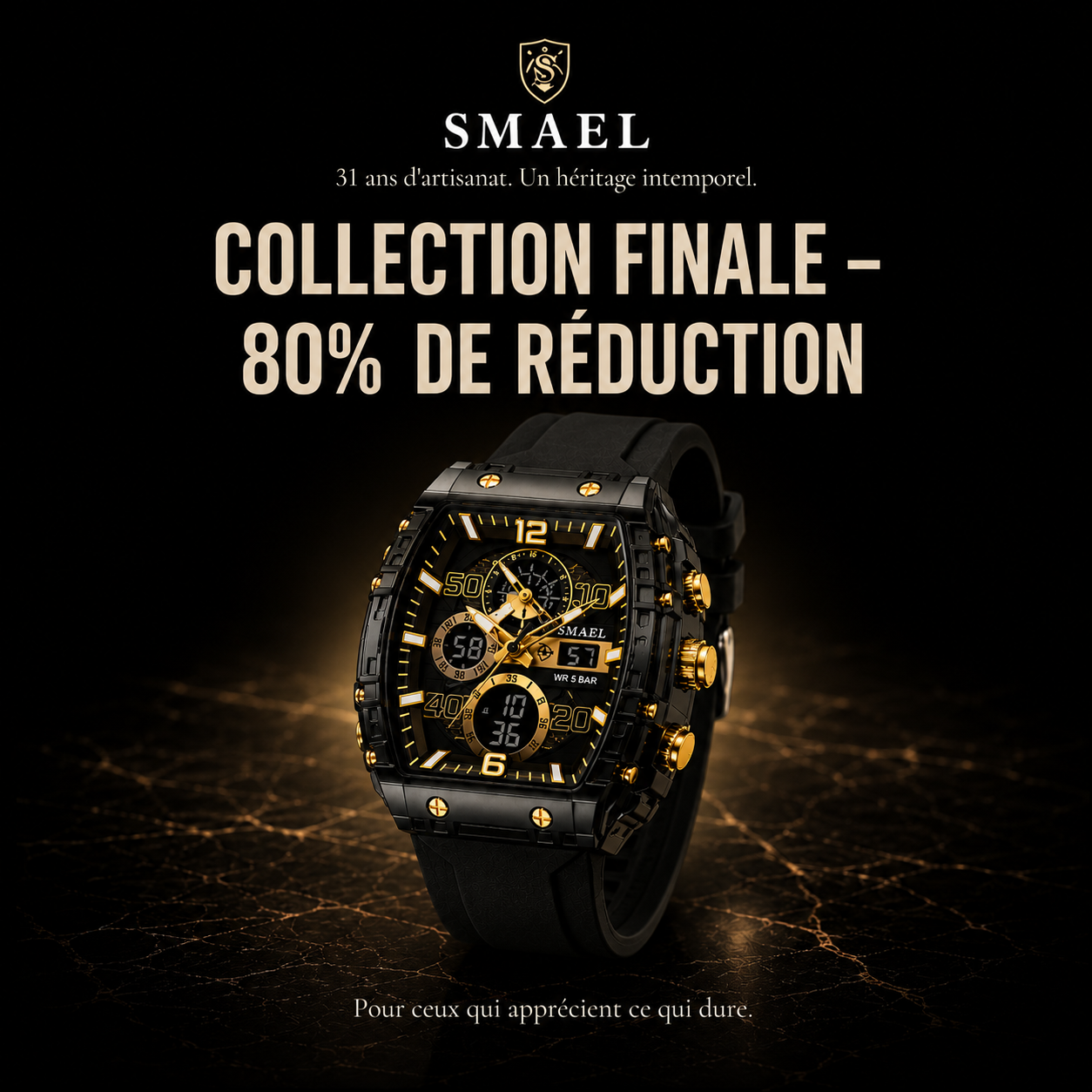 Montre Sport Smael (Analogique + Numérique) (Ref MM103)