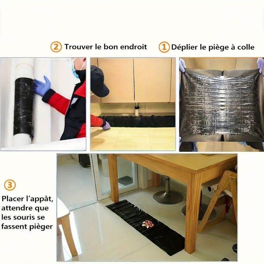 Tapis piège à souris ( Pack de 3 tapis  ) de 28*120cm
